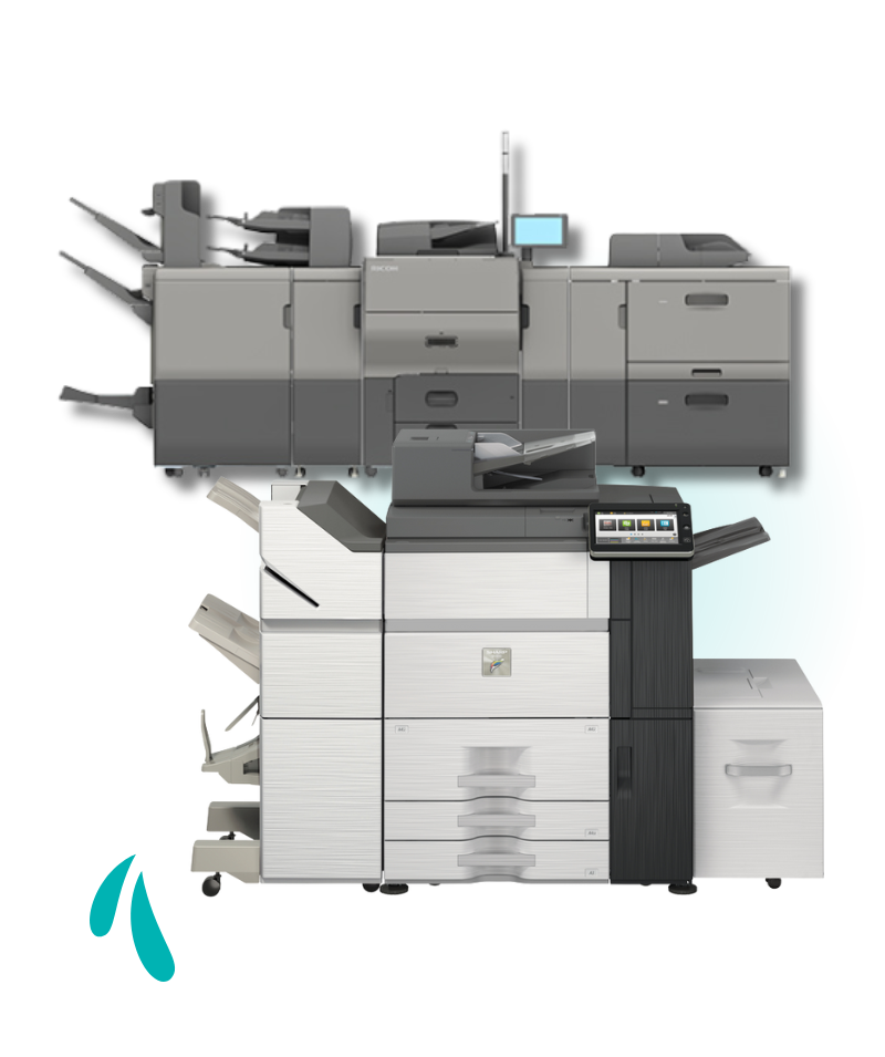 Imprimante de production Ricoh et Sharp